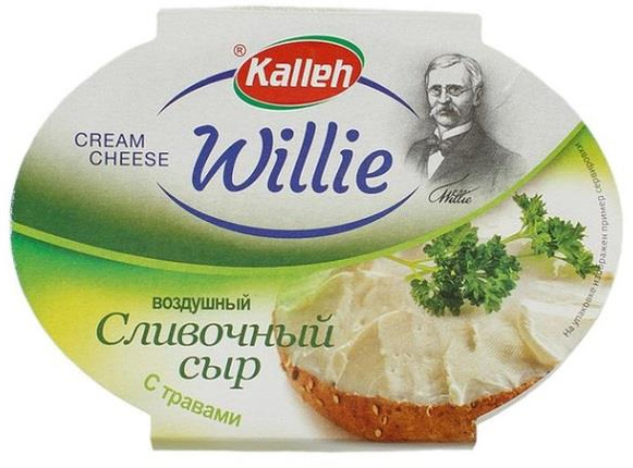 Сыр ВОЗДУШНЫЙ сливочный с травами WILLIE, 130 г